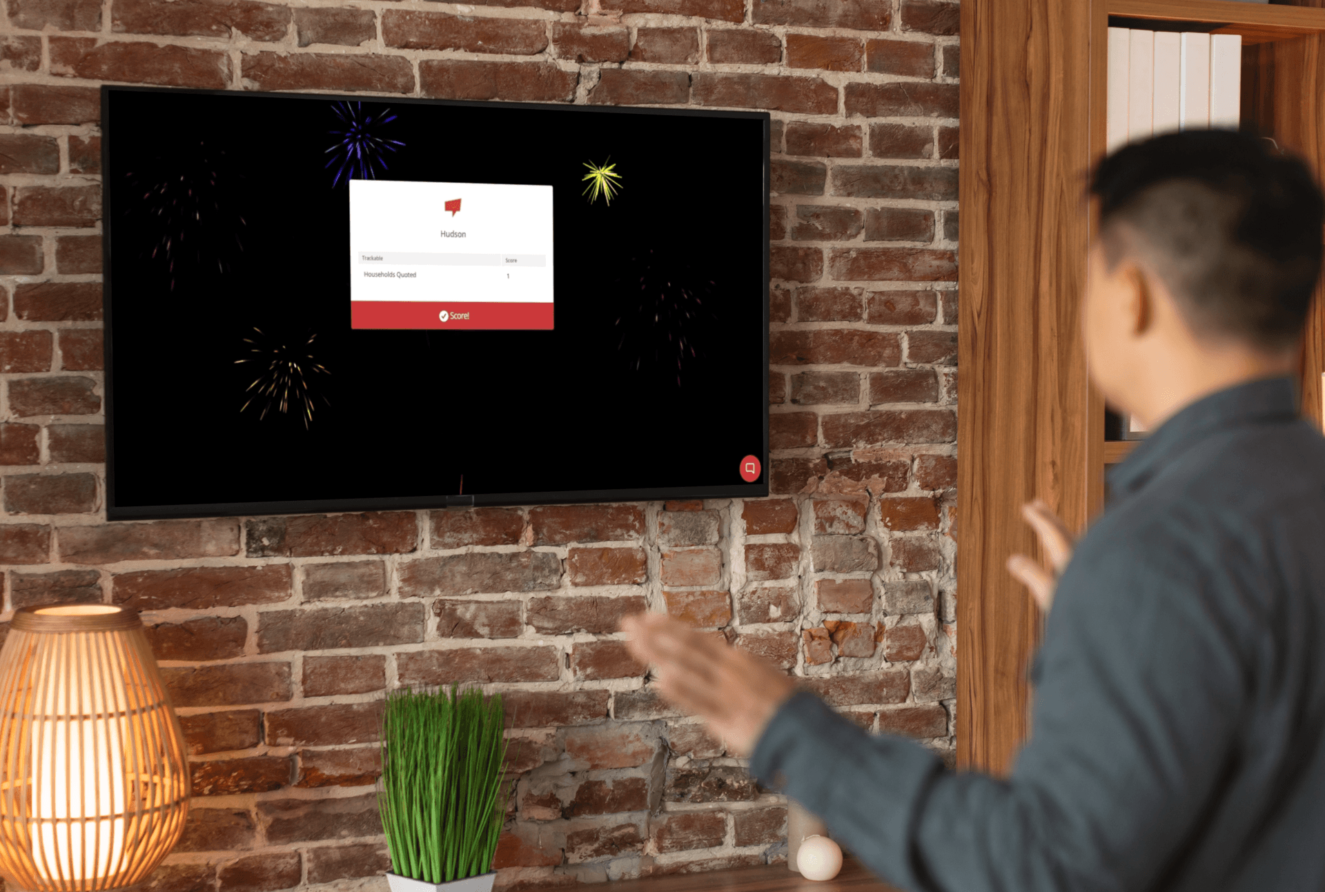 ScoreboardBuzz real-time dashboard showing sales metrics across multiple teams