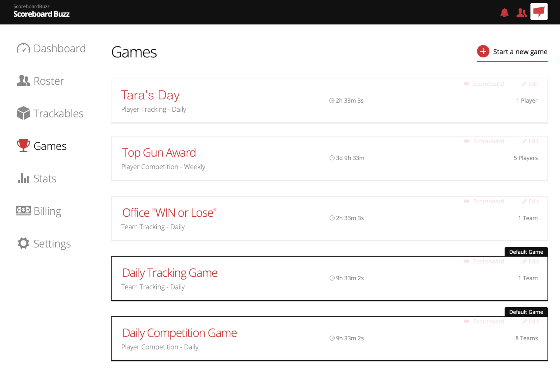 Live preview of configured sales contest showing scoreboard setup and rule logic